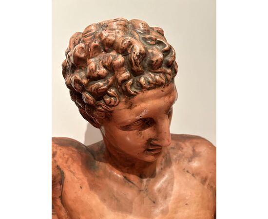 Grande Busto di "APOLLO" in terracotta