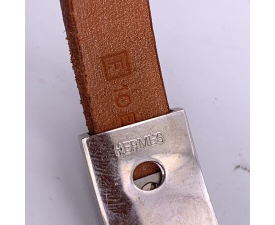 HERMES Bracciale in Pelle Col. Marrone Pousse Pousse