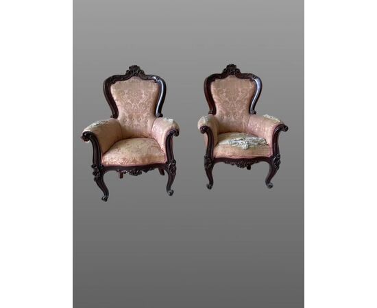 Pair of armchairs Neapolitan