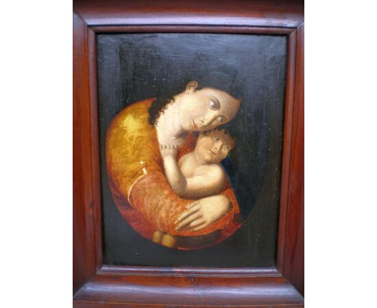 800 painted Madonna and Child