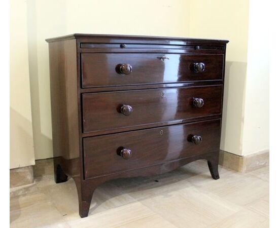 Mahogany writing desk with drawers