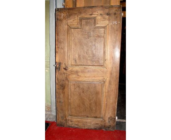 rustic door in walnut high piedmont, mis. 175.5 x 89.5 cm h
