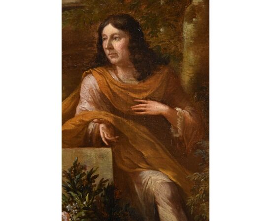 Ritratto di gentiluomo in un giardino, Godfrey Kneller (Lubecca 1646 – Londra 1723) cerchia di 