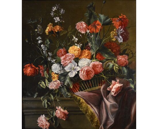 Naturas morta di fiori, Jean-Michel Picart (Anversa, 1600 – Parigi, 1682)