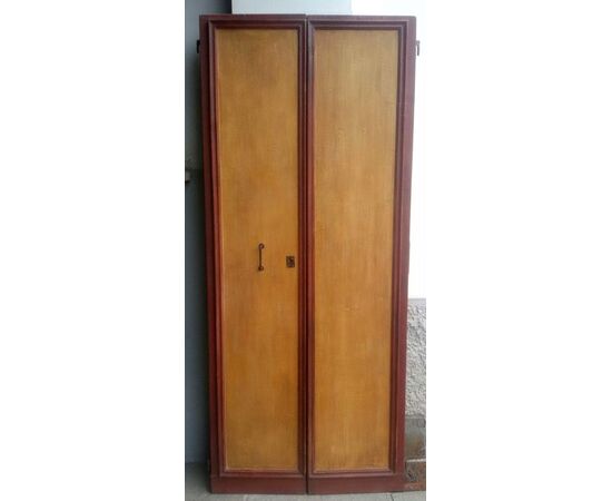 01 Rustic veneer door lacquered with 2 doors     