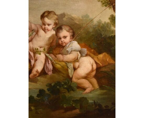 Putti come pescatori, Francois Boucher (Parigi, 1703 - 1770)