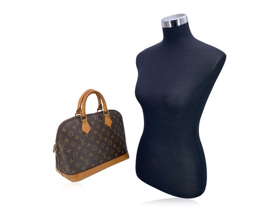 LOUIS VUITTON Borsa a Mano Vintage in Tela Col. Marrone Alma M