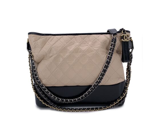 CHANEL Borsa a Tracolla in Pelle Col. Beige Gabrielle M