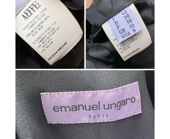 EMANUEL UNGARO Vestito in Sintetico Col. Nero 42