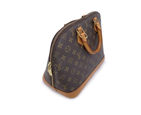 LOUIS VUITTON Borsa a Mano Vintage in Tela Col. Marrone Alma M