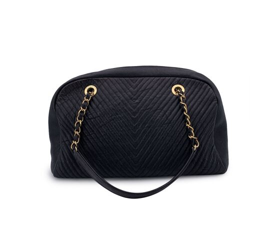 CHANEL Borsa a Mano in Pelle Col. Nero Bowling Bag M