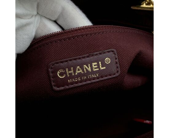 CHANEL Borsa a Mano in Pelle Col. Nero Bowling Bag M