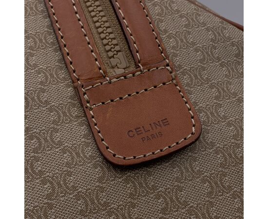 CELINE Borsa a Mano Vintage in Tela Col. Beige Macadam M