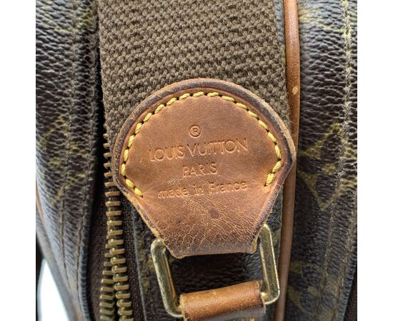 LOUIS VUITTON Borsa a Tracolla in Cotone Col. Marrone Reporter M