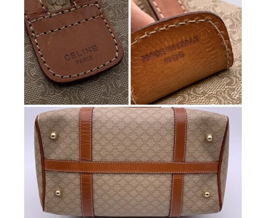 CELINE Borsa a Mano Vintage in Tela Col. Beige Macadam M