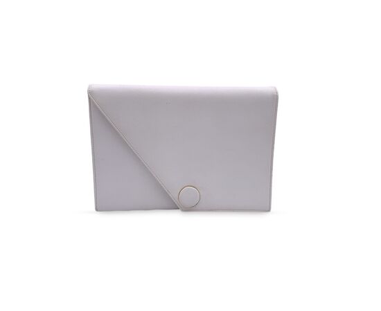 YVES SAINT LAURENT Pochette Vintage in Pelle Col. Bianco - S