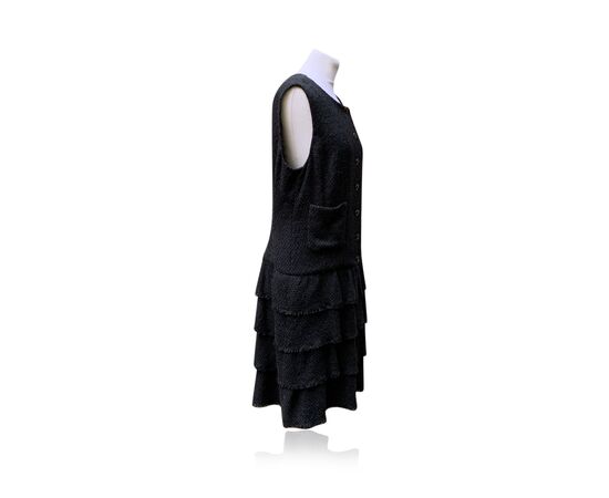 CHANEL Vestito in Cotone Col. Nero La Petite Veste Noire 48