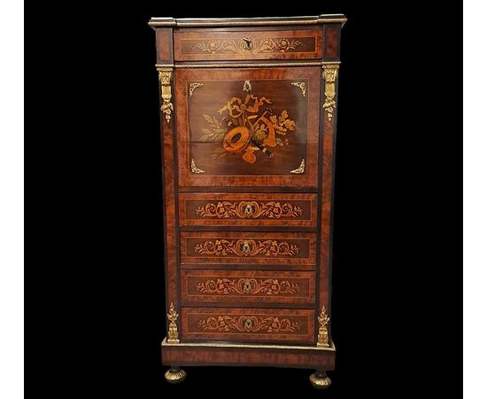 SECRETAIRE INTARSIATO - FRANCIA - NAPOLEONE III