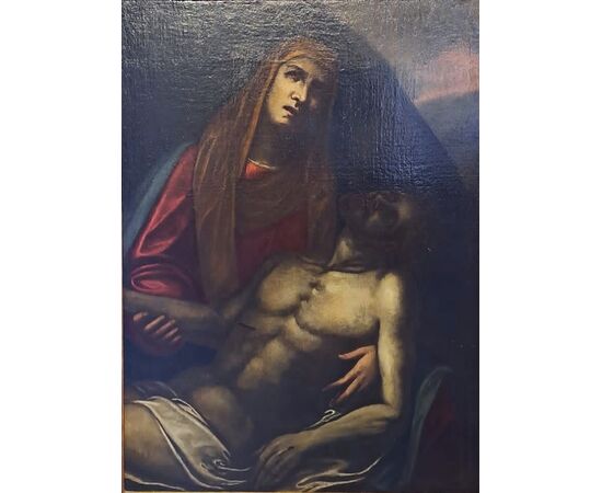 " DEPOSIZIONE DI CRISTO" - LUCA CAMBIASO (CERCHIA DI) - XVI SEC.