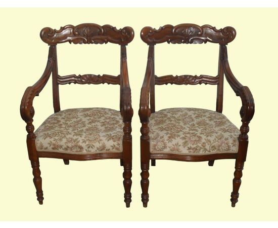 pair of armchairs Carlo X     