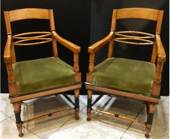 COUPLE OF BIEDERMEIER ARMCHAIRS    