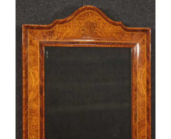 Italian wooden mirror from the 70s