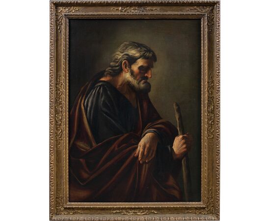 Jusepe de Ribera (Xàtiva 1591 - Napoli 1652) cerchia di - San Giuseppe.