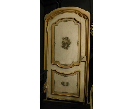 ptl468 lacquered door, eighteenth century, mis. 260 x 130 cm max     