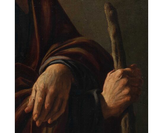 Jusepe de Ribera (Xàtiva 1591 - Napoli 1652) cerchia di - San Giuseppe.