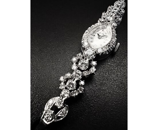 Orologio firmato   " HAMILTON "  con  Diamanti   3.5  ct. 