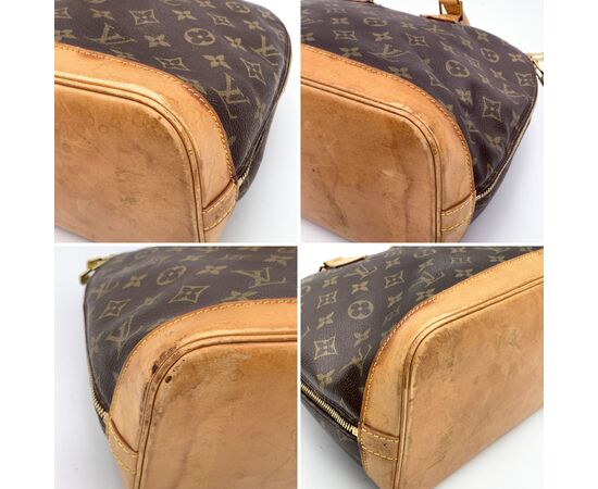 LOUIS VUITTON Borsa a Mano Vintage in Tela Col. Marrone Alma M