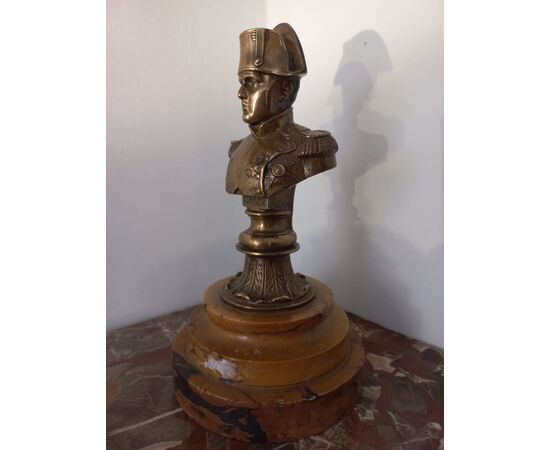 Busto di Napoleone in bronzo dorato