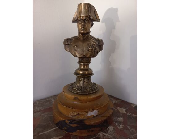 Busto di Napoleone in bronzo dorato