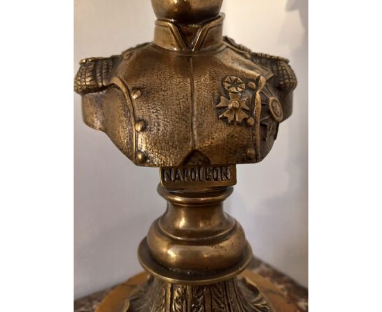 Busto di Napoleone in bronzo dorato