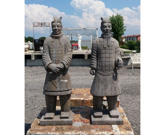 Chinese warrior statues     