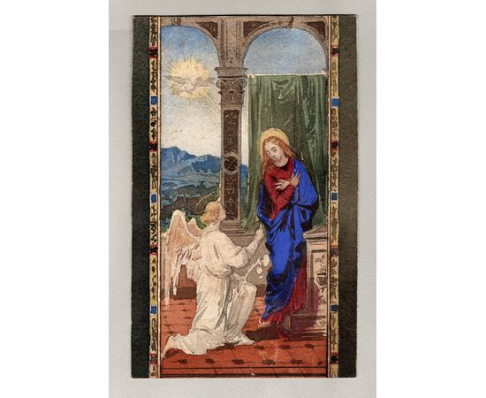 Sposalizio della Vergine e Annunciazione  |  Cattedrale di Como  att. G. Bertini, 2 acquarelli su carta