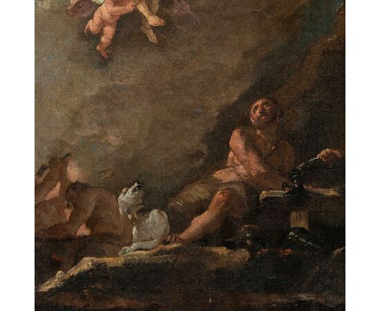 Francesco Fontebasso (Venezia 1707 - Venezia 1769) - Bozzetto per Venere e Vulcano.