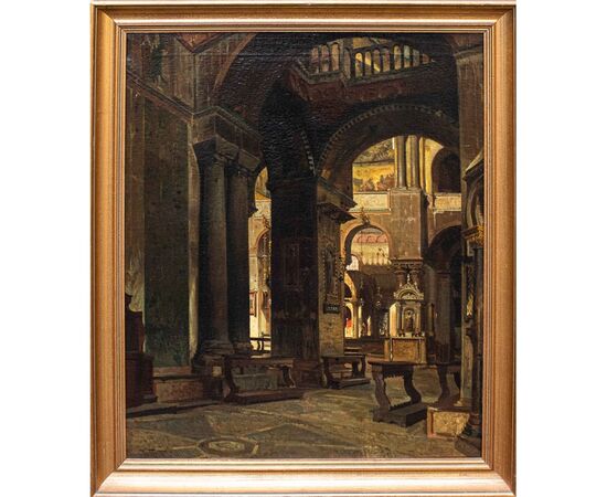 Ramon Tusquets Maignon (Barcellona, 1837 – Roma, 1904), Interno della Basilica di San Marco a Venezia