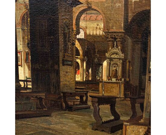 Ramon Tusquets Maignon (Barcellona, 1837 – Roma, 1904), Interno della Basilica di San Marco a Venezia