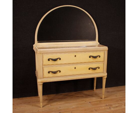 Italian dresser with mirror in lacquered wood