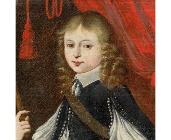 Pittore francese (XVIII sec.) - Ritratto di Luigi XV fanciullo.