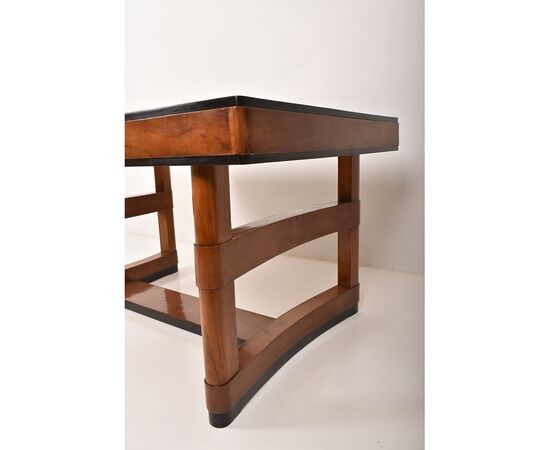 TAVOLO RETTANGOLARE IN CILIEGIO E OLMO, DESIGN ANNI 50 ITALIANO, MODERNARIATO. (TAV40)