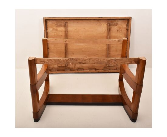 TAVOLO RETTANGOLARE IN CILIEGIO E OLMO, DESIGN ANNI 50 ITALIANO, MODERNARIATO. (TAV40)