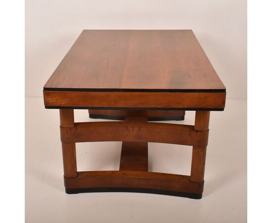 TAVOLO RETTANGOLARE IN CILIEGIO E OLMO, DESIGN ANNI 50 ITALIANO, MODERNARIATO. (TAV40)