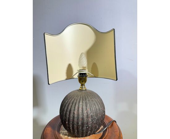 Lampada in ceramica vintage anni '70, h44 cm