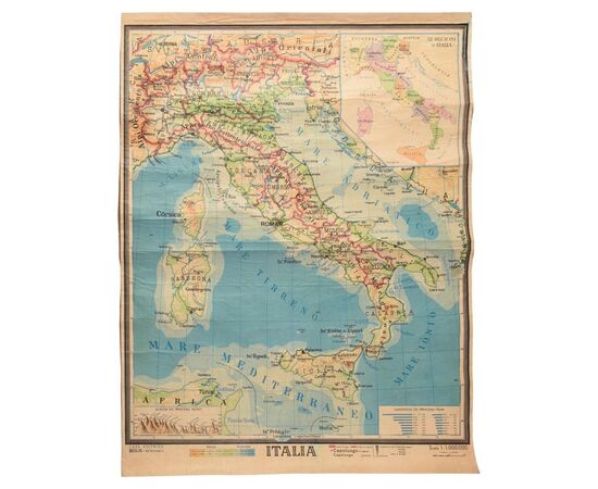 Carta geografica d'Italia - SN -