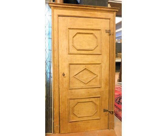 ptl499 - lacquered door with frame, cm l 115 xh 229     