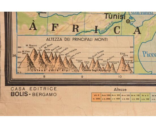 Carta geografica d'Italia - SN -