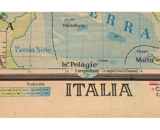 Carta geografica d'Italia - SN -