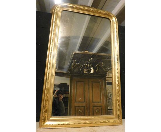 specc241 - gilded mirror, epoch &#39;800, cm l 84 xh 138     